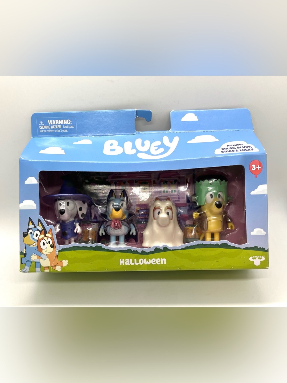 Bluey Halloween Costume Figures Set, New In Box
